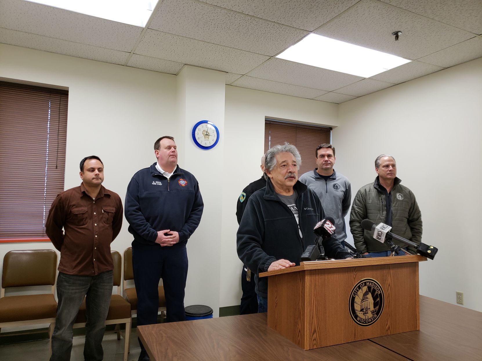 Snowstorm, cold snap presser